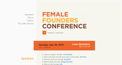 Desktop Screenshot of femalefoundersconference.org